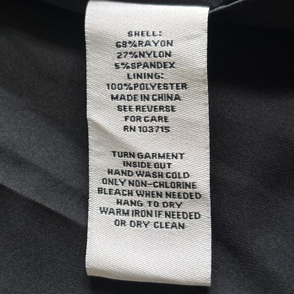 Nanette Lepore Black And Gray Plaid Single Button Blazer With Cuffed Sleeve 12 - Picture 9 of 10